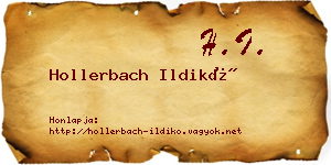 Hollerbach Ildikó névjegykártya